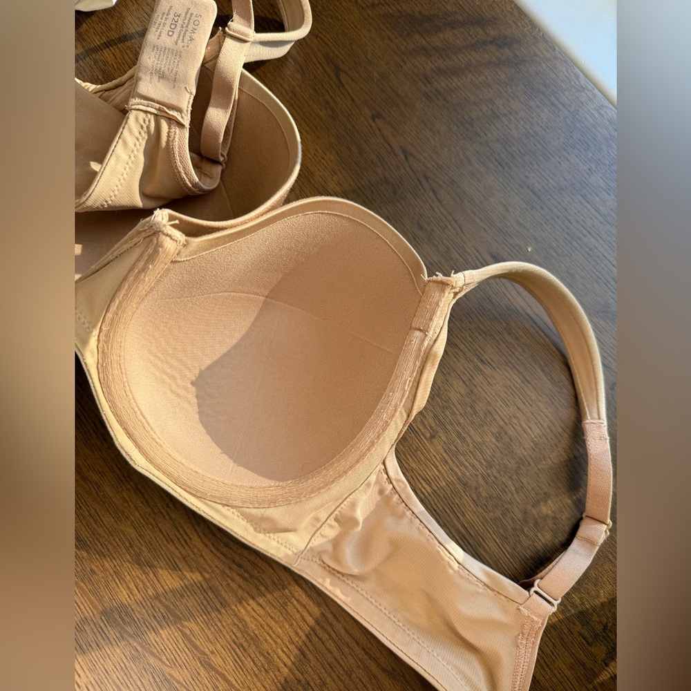 Soma Stunning Support Smooth Full Coverage Tan Nude Bra - Picture 4 of 5